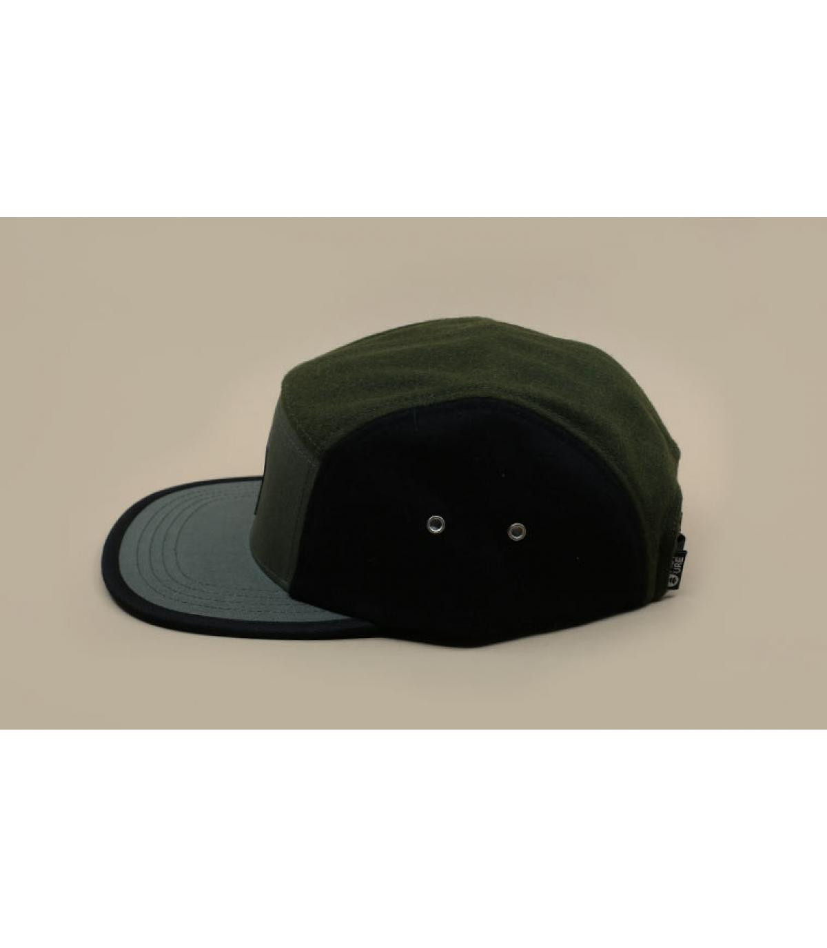 black green five panel cap Pictu